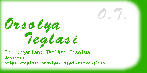 orsolya teglasi business card
